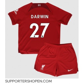 Liverpool Darwin Nunez #27 Hemmatröja Barn 2022-23 Kortärmad (+ korta byxor)